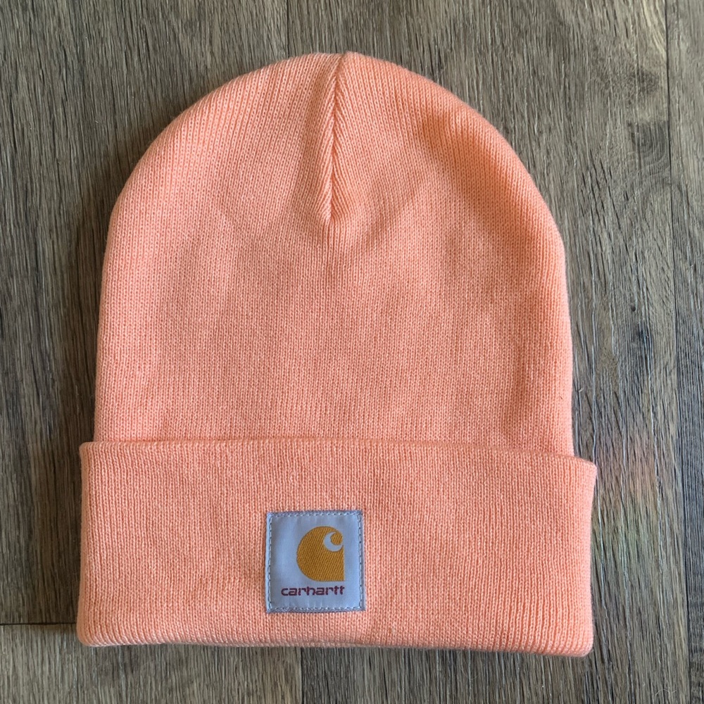 Carhartt beanie pink peach